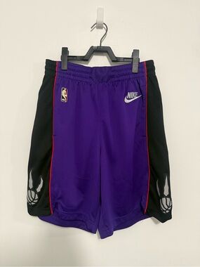 Nike Purple and Black Toronto Raptors Basketball Shorts